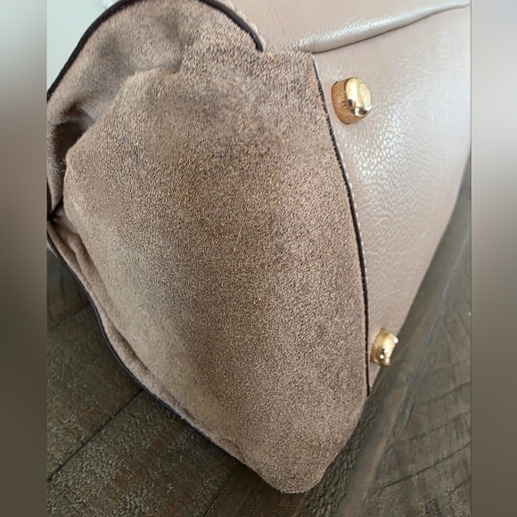 Coach Morgan Satchel/Shoulder Bag In Taupe Pebble Grain Leather With Exotic Trim - Picture 16 of 16